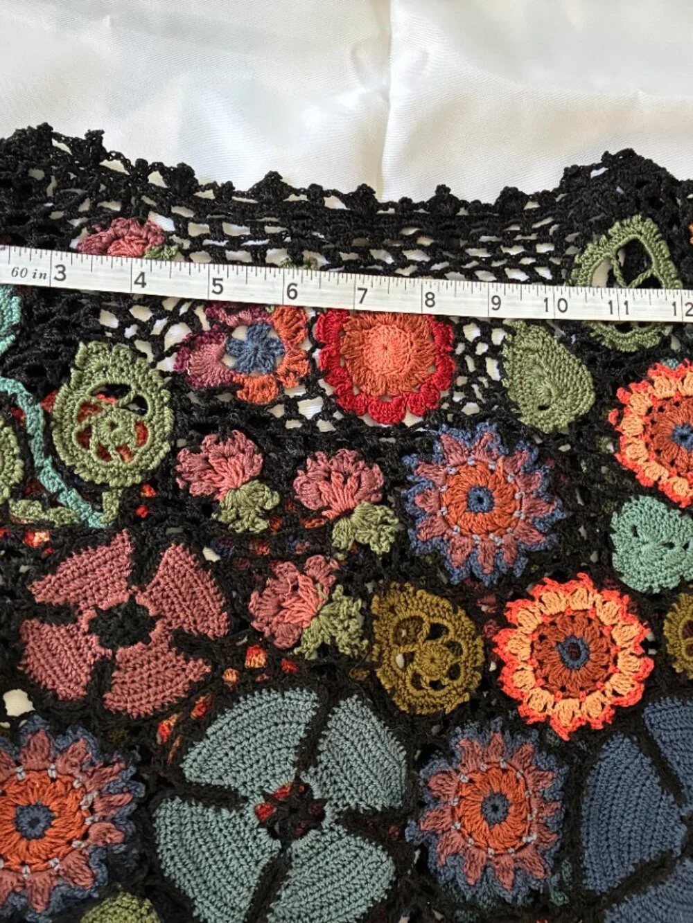 Peruvian Connection Millefiori Wildflower Hand-crocheted Sweater - Picture 8 of 14
